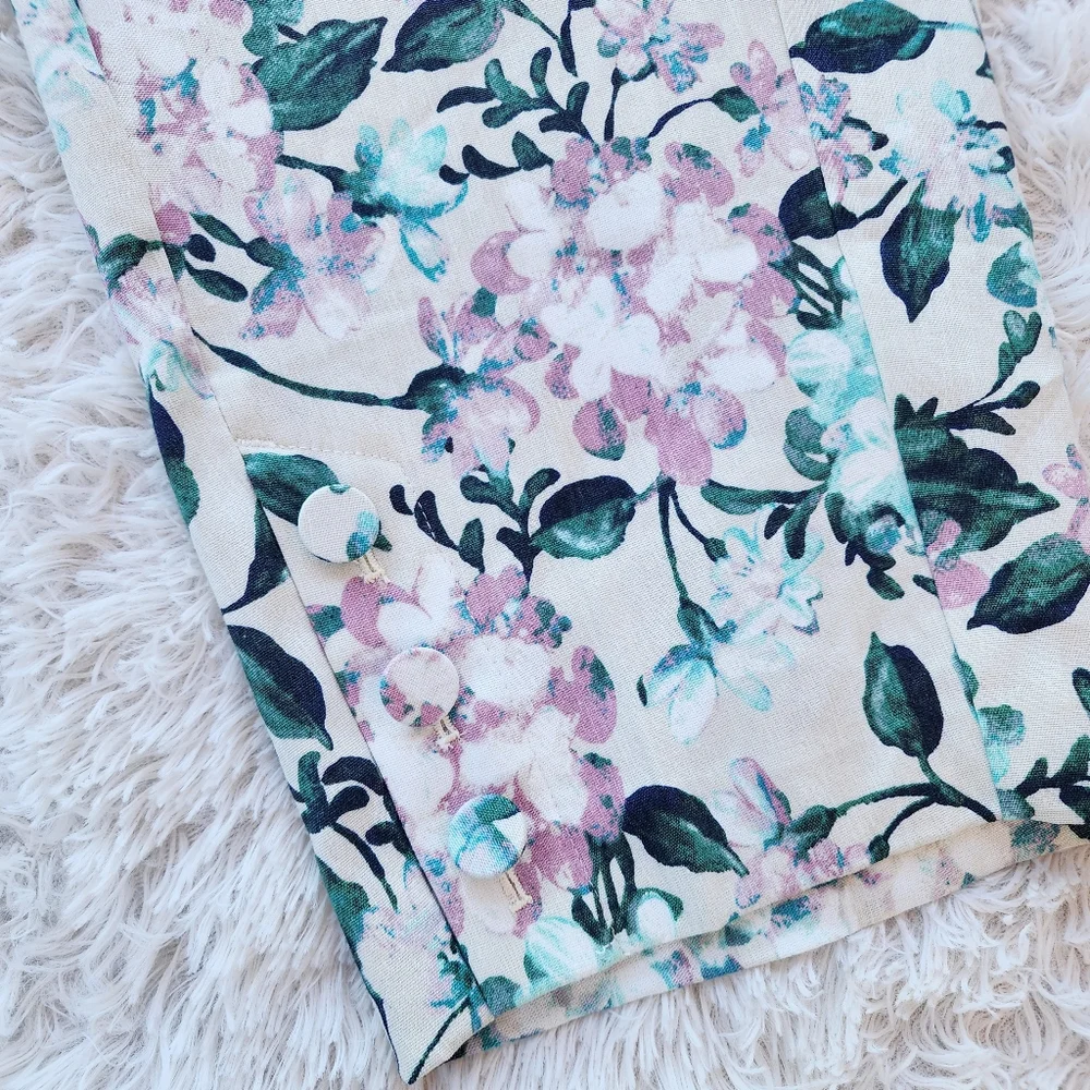 J. Jill NWT Floral Linen Stretch‎ Plus Size Pants